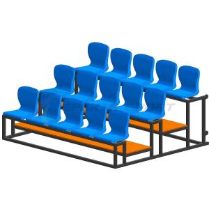 Купить Трибуна мобильная 3 ряда сиденья пластиковые на 15 мест в Фокине 